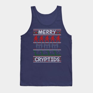 Merry Cryptids Ugly Sweater Tank Top